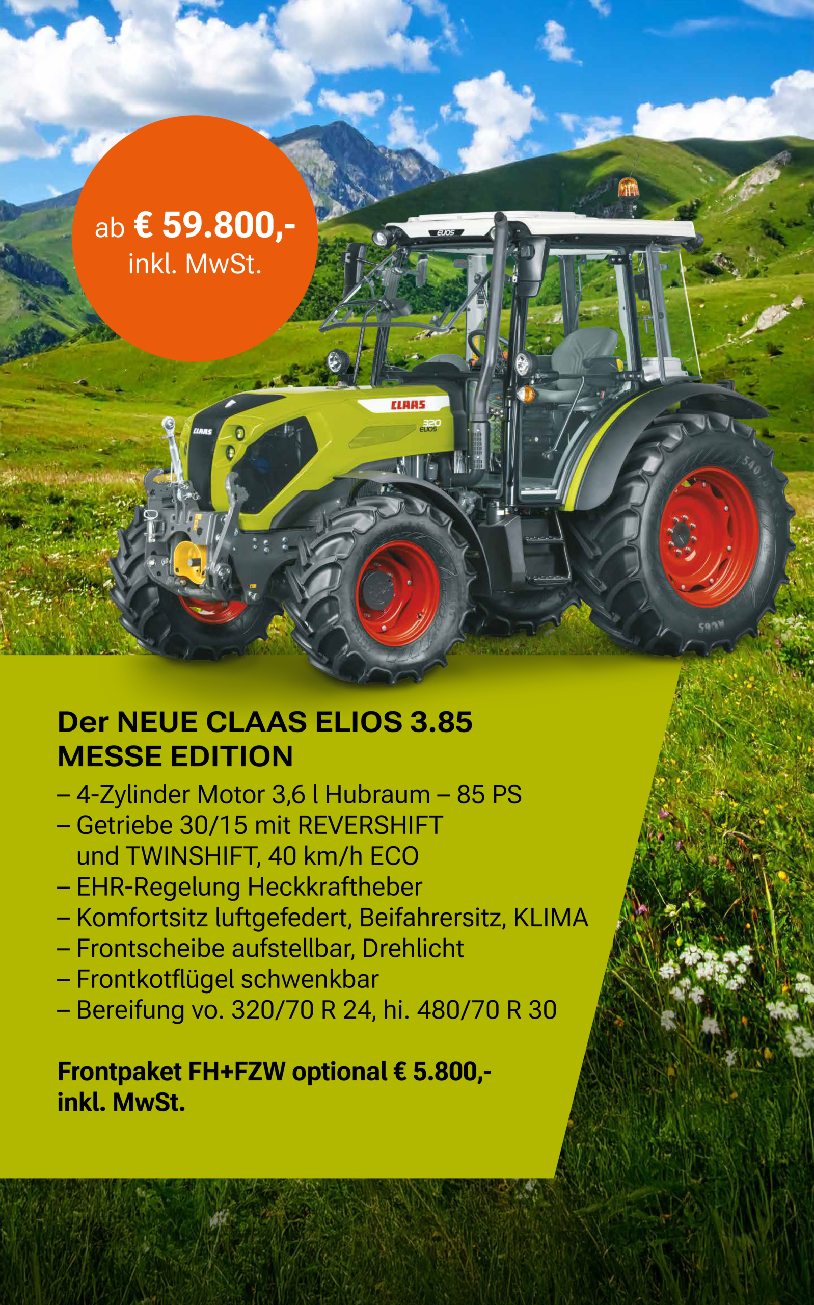 Messe Aktion Claas Kompakttraktor